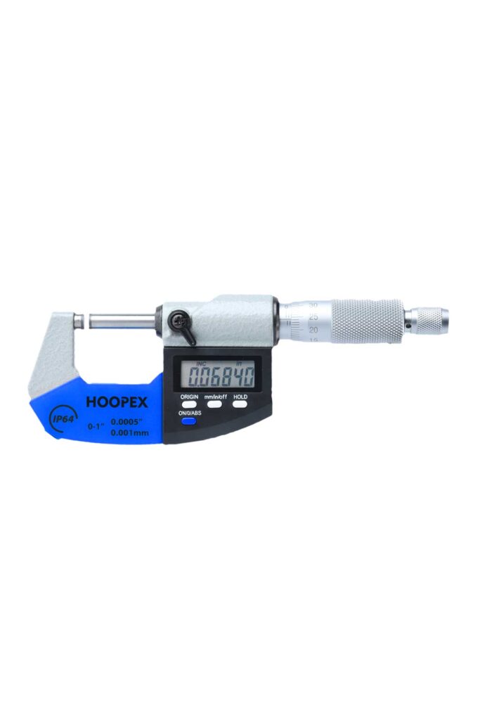 HOOPEX IP64 DIGITAL MICROMETER 25MM